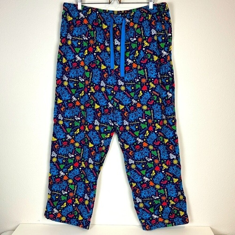 Disney Parks 2012 Blue Pajama Pants XL